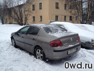 Битый автомобиль Peugeot 407